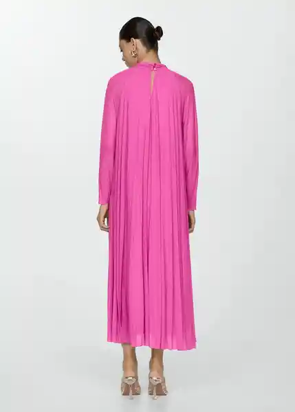 Vestido Blanca-a Rosa Talla XL Mujer Mango