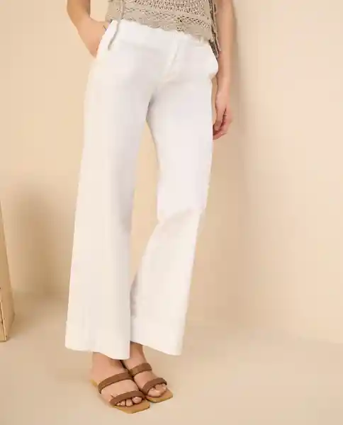 Pantalón Blanco 0 Claro Talla 12 432G006 Esprit