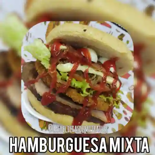 Hamburguesa Doble Carne Mixta