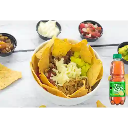 Combo Nachos 2 Carnes + Mr Tea Limón 300 ml