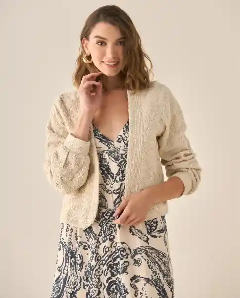 Chaqueta Crudo Claro Talla S 623G007 Esprit