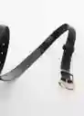 Cinturón Mola Negro Talla L Mujer Mango