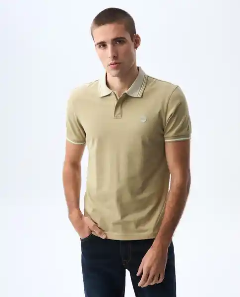 Camiseta Hombre Beige Talla S 801G000_BEI161110 Americanino