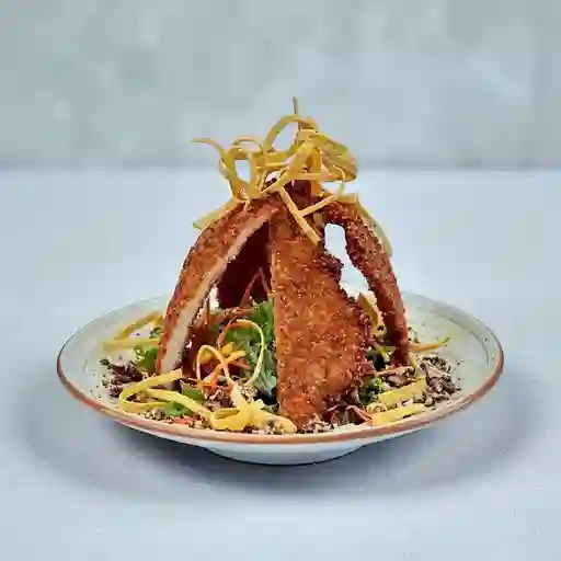 Ensalada de pollo crujiente