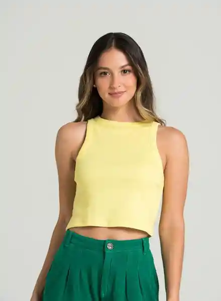 Camiseta Manga Sisa Amarillo Talla M People