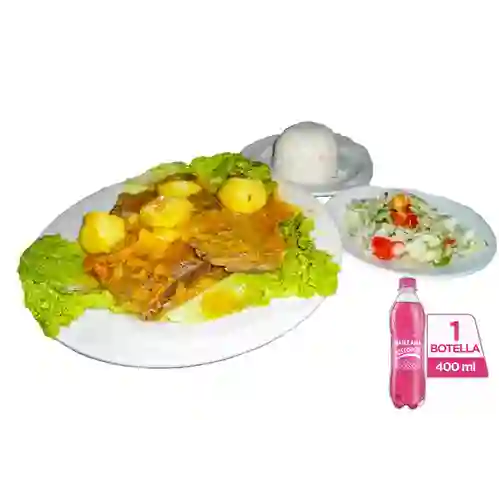 Combo Sobrebarriga + Postobón Manzana 400 ml