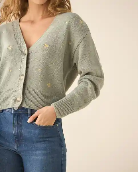 Buzo Tejido Beige Polvo Claro Talla L 662G205 Esprit