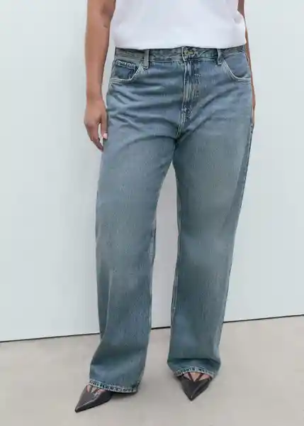Jean Miami Tejano Medio Talla 40 Mujer Mango