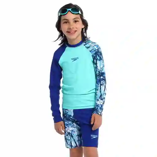 Camiseta Manga Larga Sunshine Breezy Palm Junior T. 8 Speedo