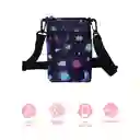 Bolso Crossbody Para Celular Negro Serie Miniso