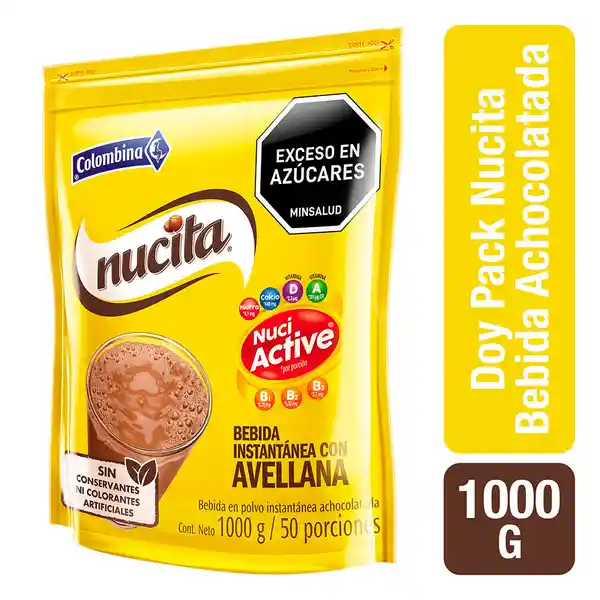 Nucita Bebida Instantánea Sabor Chocolate Nutri Active