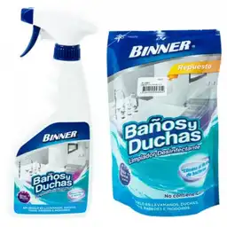 Binner Limpiador Baños y Duchas 500 mL y Doypack 500 mL