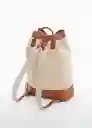 Mochila M Journey Beige Talla 99 Hombre Mango