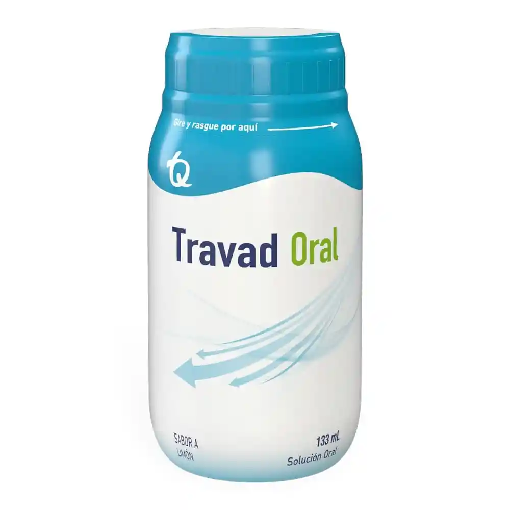 Travad Oral Laxante Solución Oral Sabor Limón 