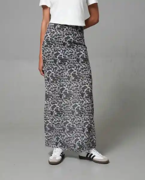Falda Mujer Gris 14 242G002_GRI180601 Rifle