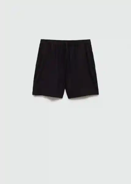 Short Bogota Negro Talla XS Mujer Mango