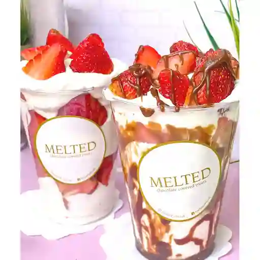 Fresas con Crema con Chocolate