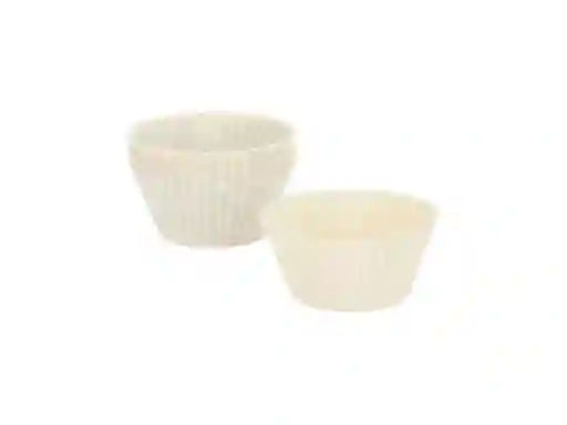 Set Moldes Para Muffin Silicona Blanco Casaideas