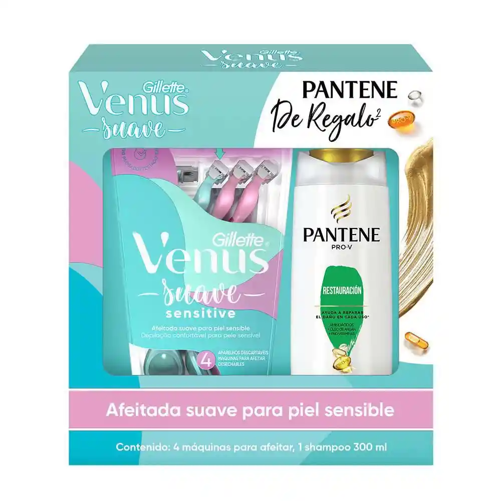 Venus Máquina de Afeitar + Shampoo