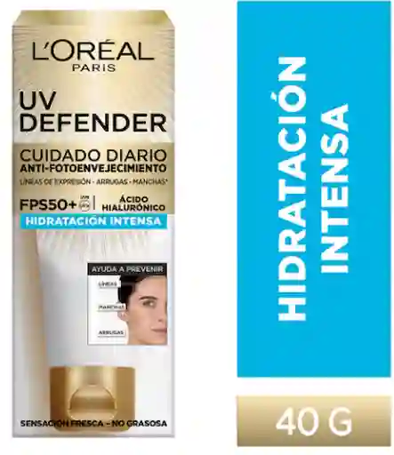UV Defender Crema Facial Hidratante con Fps 50 