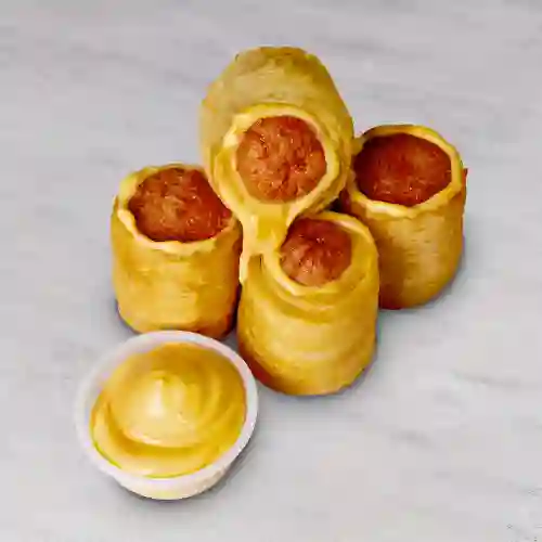 Salchurritos Cheddar
