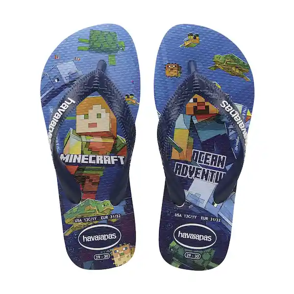 Havaianas Sandalias Minecraft Niño Talla 27-28 7893249016566
