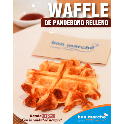 Waffle de Pandebono Relleno