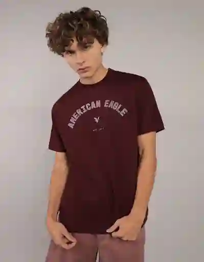Camiseta Hombre Vinotinto Talla X-SMALL 4290613 American Eagle