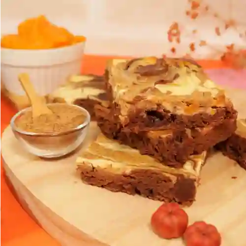 Pumpkin Cheesecake Brownie