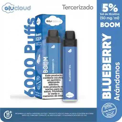 Glucloud Vape Blueberry Boom / 6000 Puff