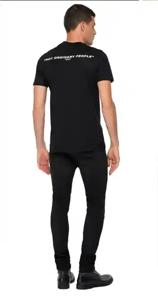 Replay Camiseta Compact Cotton Jersey Para Hombre Negro Talla XL