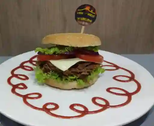 Hamburguesa de carne desmechada