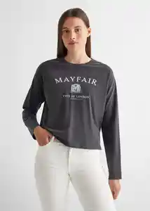 Camiseta Mayfair Gris Talla 20 Teen Niñas Mango