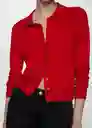 Cardigan Paco Rojo Talla XS Mujer Mango