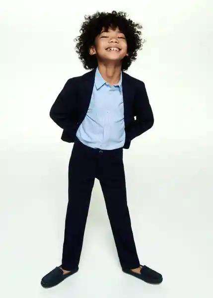 Pantalón Nico Navy Talla 07 Niños Mango