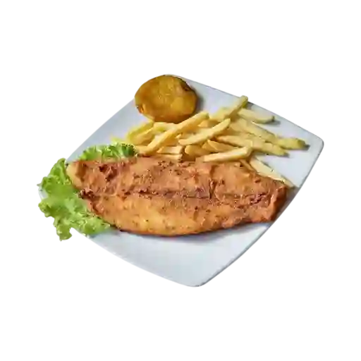 Filete blanco a la milanesa