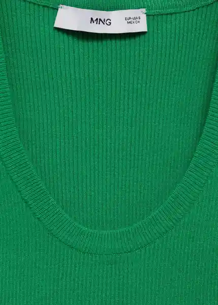 Top Riri Verde Talla 18 Mujer Mango