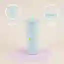 Vaso de Acero Inoxidable Con Pitillo Menta 800 mL Miniso