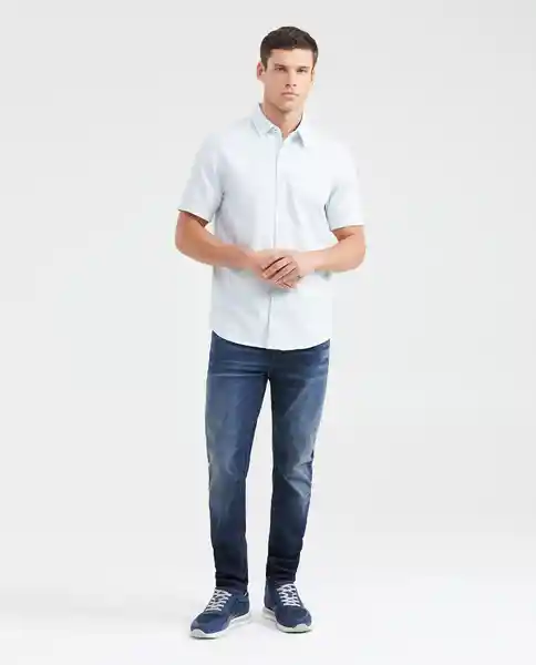 Jean Slim Fit Famous Azul Dark Ultra Oscuro 30 / 32 Chevignon