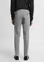 Pantalón Paulo Gris Talla 40 Hombre Mango