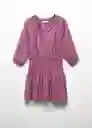 Vestido Laguna Violeta Talla 19 Niñas Mango