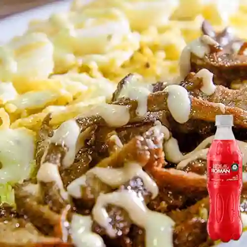 Combo Desgranado de Carne + Kola Román Original 400ML