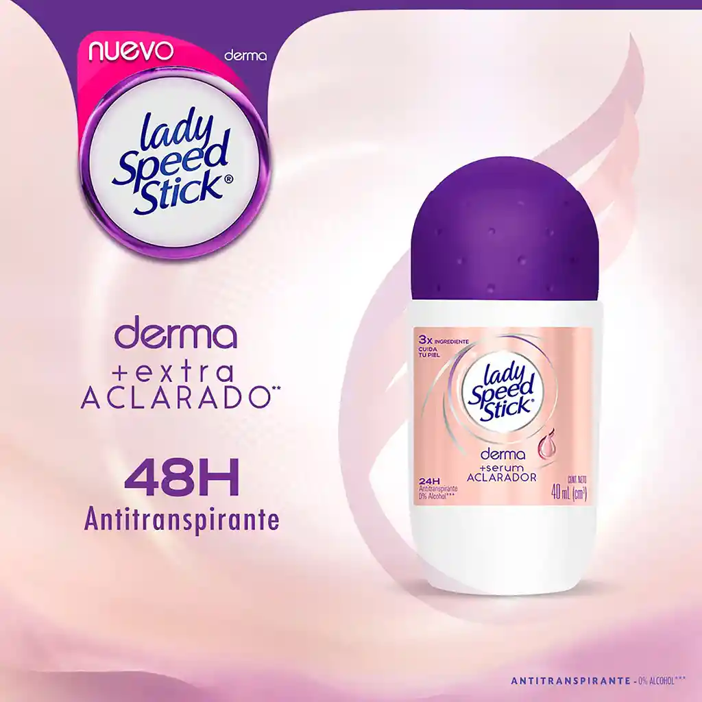 Lady Speed Stick Desodorante Derma +Serum Aclarador en Roll On