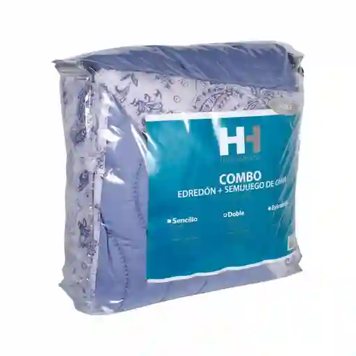 H&H Edredón + Juego de Cama Manantial Doble