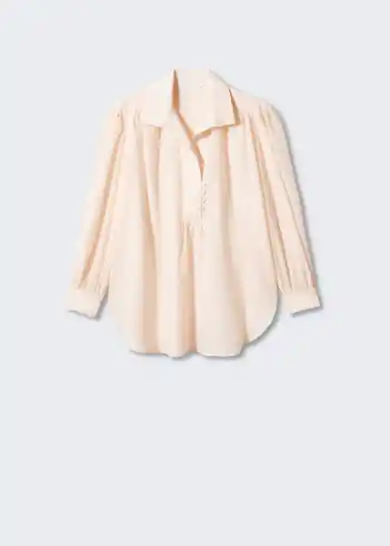 Blusa Aoza Rosa Pastel Talla M Mujer Mango