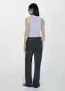 Top Boni Celeste Talla XS Mujer Mango