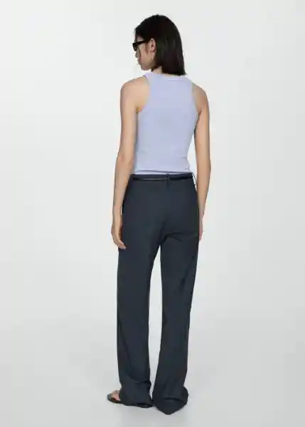 Top Boni Celeste Talla XS Mujer Mango