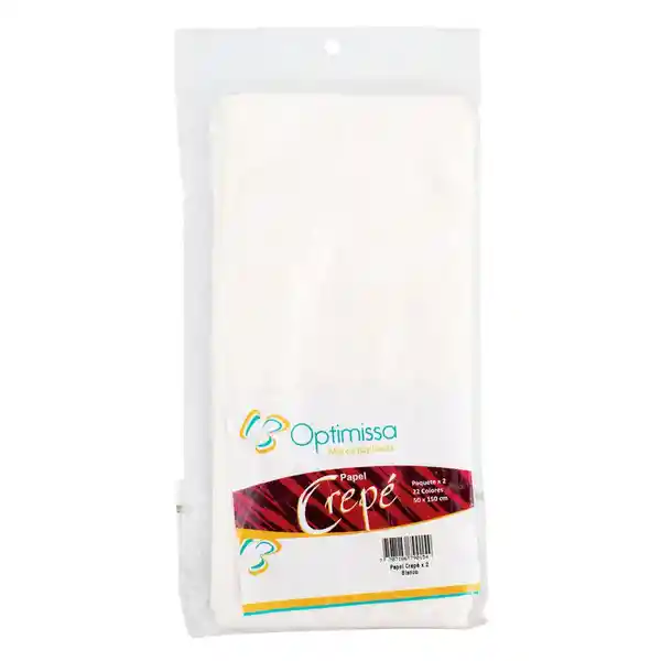 Optimissa Papel Crepe 2 Blanco