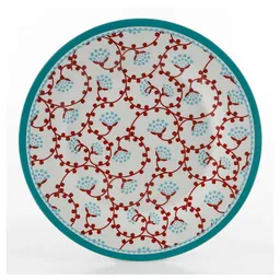 Gibson Plato Cena Azul Con Blanco Decorado