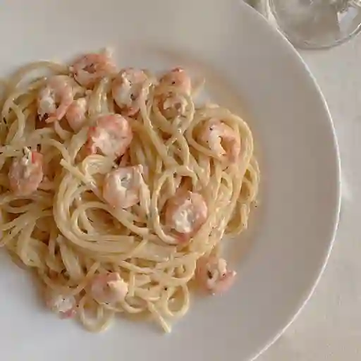 Pasta con camarones